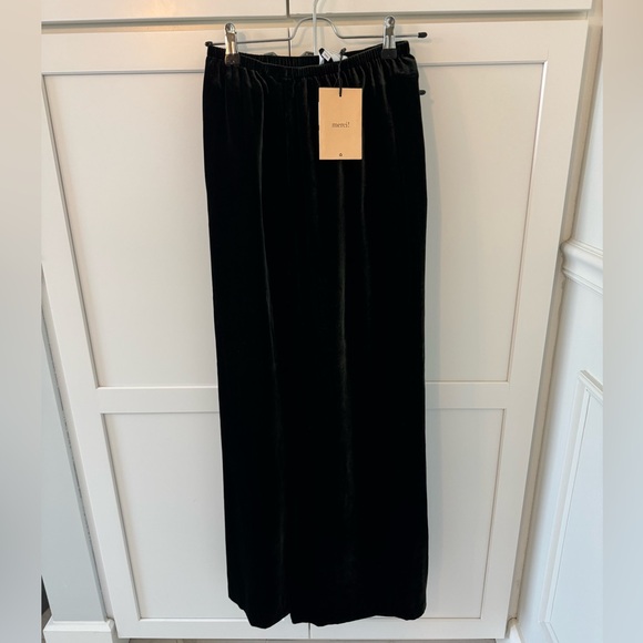 La Ligne Sabine Velvet Wide-Leg Pants - Picture 5 of 9